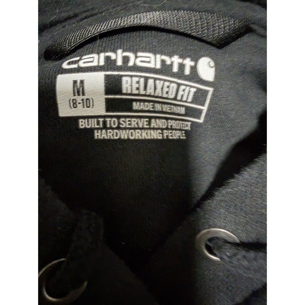 Carhartt Clarksburg Hoodie Black Women's Size Medium - Picture 9 of 11